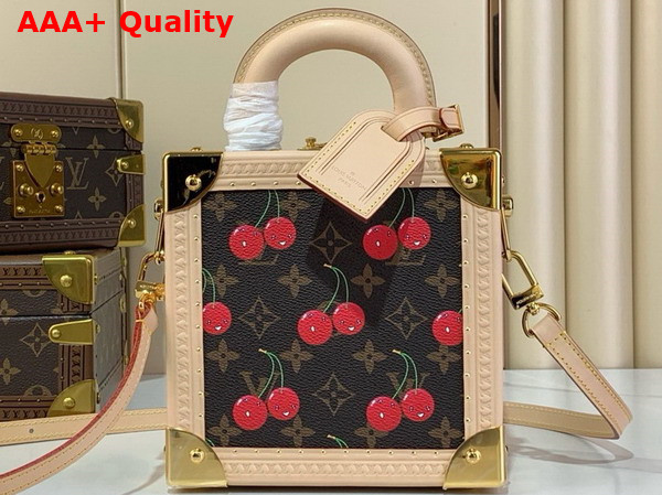 LV x TM Mini Square Trunk in Monogram Coated Canvas M14040 Replica