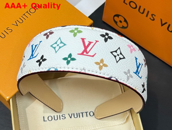 LV x TM Monogram Multicolor LV Outline Headband in Blanc M96120 Replica