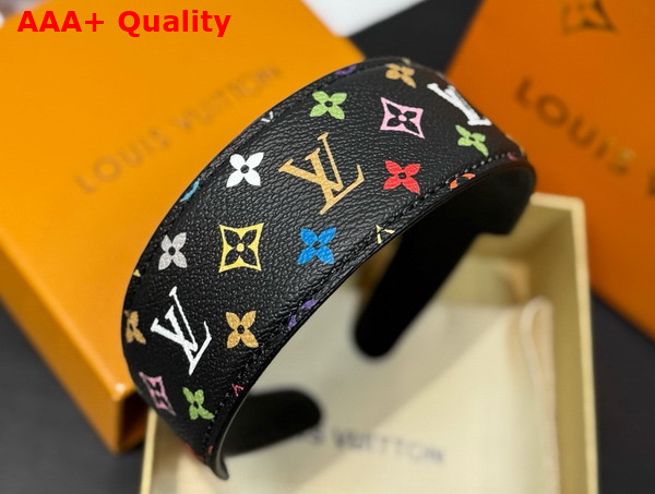 LV x TM Monogram Multicolor LV Outline Headband in Noir M96121 Replica