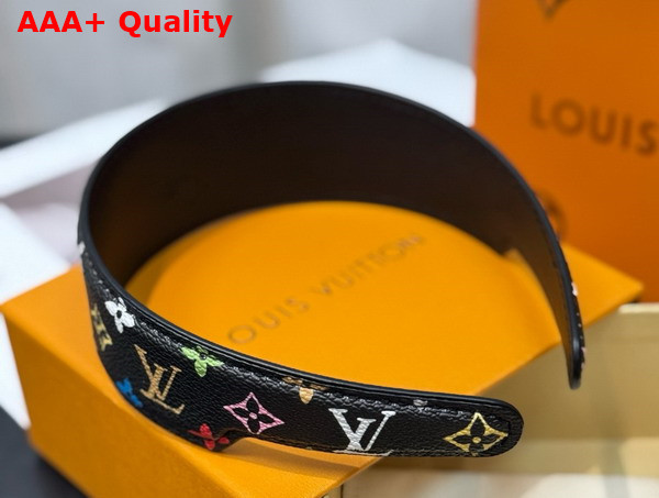 LV x TM Monogram Multicolor LV Outline Headband in Noir M96121 Replica