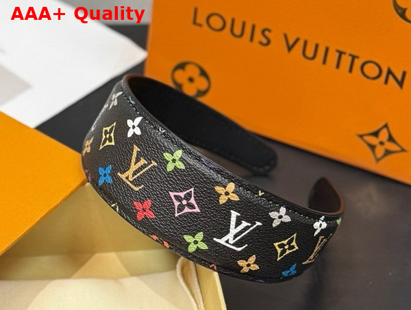 LV x TM Monogram Multicolor LV Outline Headband in Noir M96121 Replica
