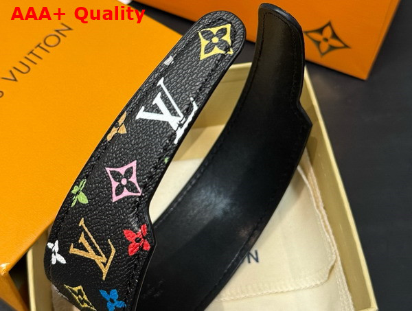 LV x TM Monogram Multicolor LV Outline Headband in Noir M96121 Replica