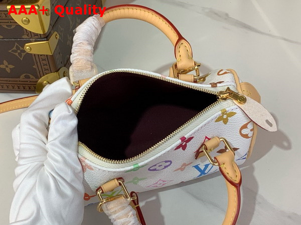 LV x TM Nano Speedy Multicolore Blanc M13391 Replica