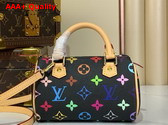 LV x TM Nano Speedy Multicolore Noir M13406 Replica