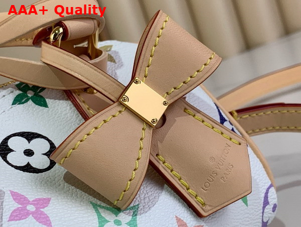 LV x TM Nano Speedy in Muticolore Blanc Monogram Coated Canvas M13391 Replica