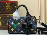 LV x TM Nano Speedy in Muticolore Noir Monogram Coated Canvas M13406 Replica