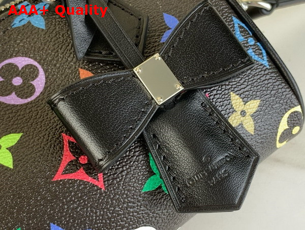 LV x TM Nano Speedy in Muticolore Noir Monogram Coated Canvas M13406 Replica