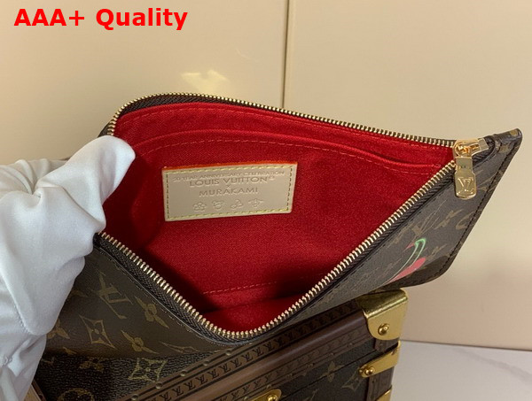 LV x TM Neverfull MM Handbag in Monogram Cherry Coated Canvas M13263 Replica
