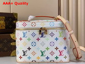LV x TM Nice BB Vanity Case in White Multicolored Monogram Coated Canvas Replica