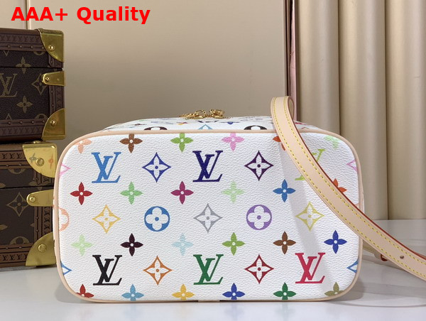 LV x TM Nice BB Vanity Case in White Multicolored Monogram Coated Canvas Replica