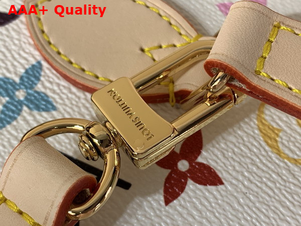 LV x TM Nice BB Vanity Case in White Multicolored Monogram Coated Canvas Replica