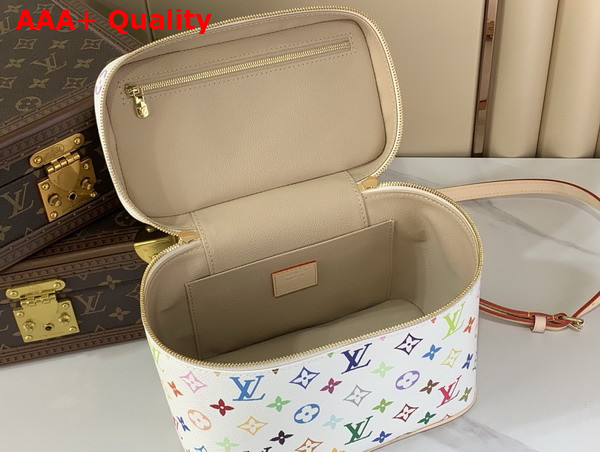 LV x TM Nice BB Vanity Case in White Multicolored Monogram Coated Canvas Replica