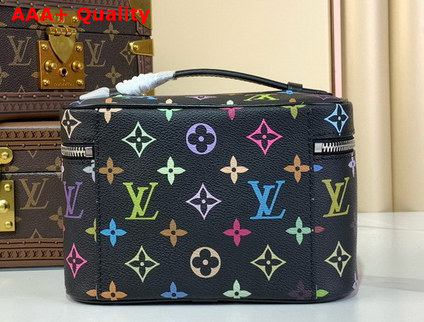 LV x TM Nice Mini Toiletry Bag in Black Multicolored Monogram Coated Canvas M13747 Replica