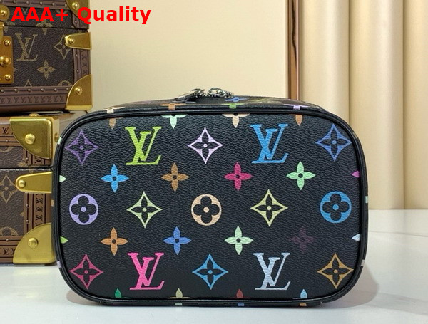 LV x TM Nice Mini Toiletry Bag in Black Multicolored Monogram Coated Canvas M13747 Replica