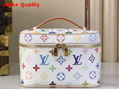 LV x TM Nice Mini Toiletry Bag in White Multicolored Monogram Coated Canvas Replica
