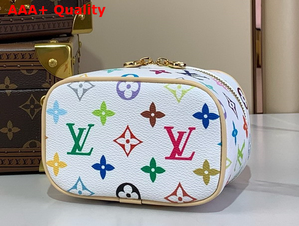 LV x TM Nice Nano Vanity Case in Multicolored Monogram Coated Canvas Replica