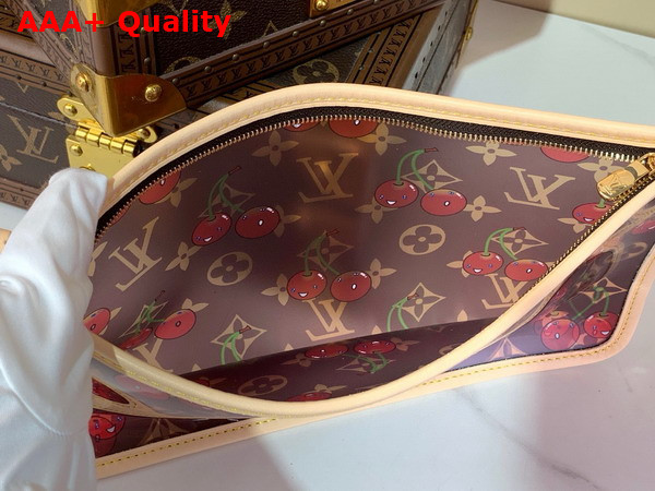 LV x TM Onthego GM Handbag in Monogram Cherry Crystal M14306 Replica