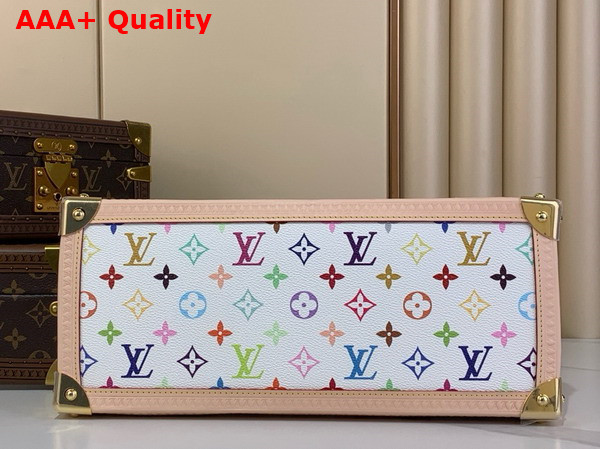 LV x TM Onthego MM Handbag in White Multicolored Monogram Coated Canvas M13079 Replica