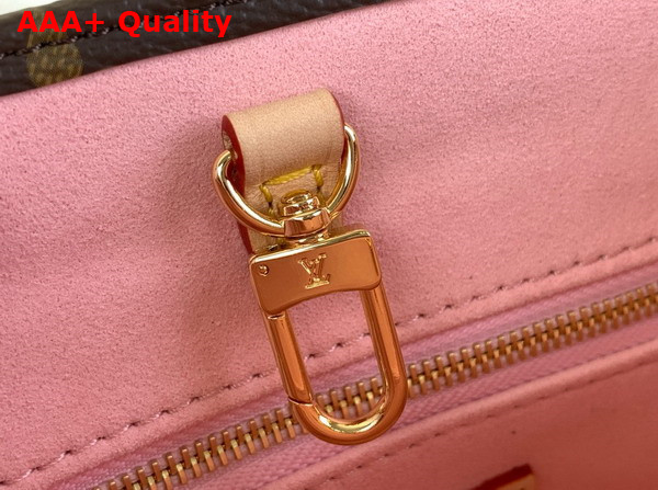 LV x TM Onthego PM Handbag in Sakura Brown Cherry Blossom Monogram Coated Canvas M13269 Replica