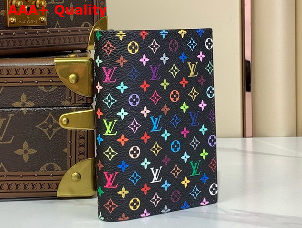 LV x TM Passport Cover in Black Multicolored Monogram Coated Canvas M13414 Replica