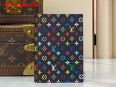 LV x TM Passport Cover in Black Multicolored Monogram Coated Canvas M13414 Replica
