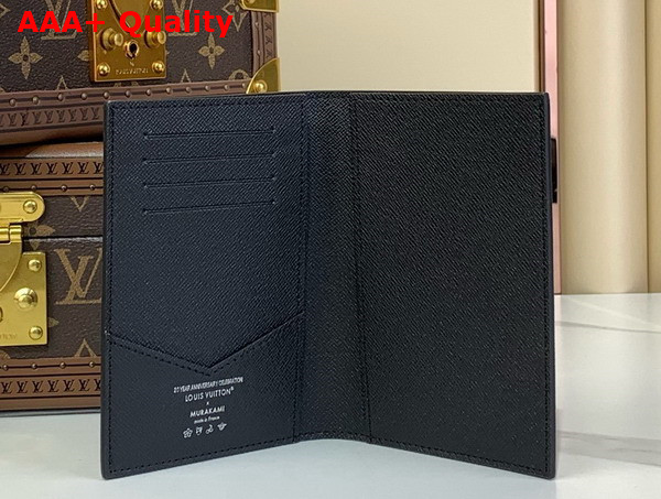 LV x TM Passport Cover in Black Multicolored Monogram Coated Canvas M13414 Replica