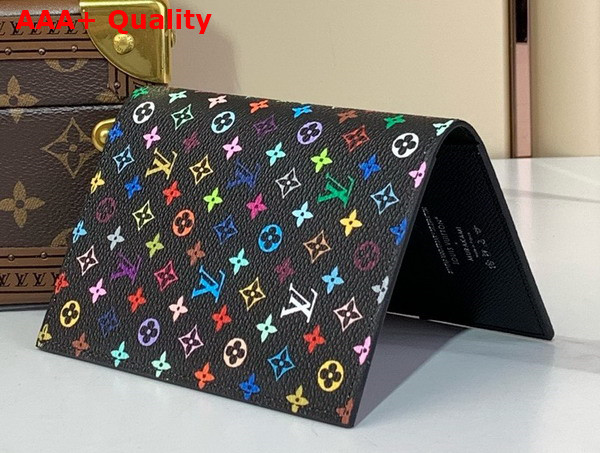 LV x TM Passport Cover in Black Multicolored Monogram Coated Canvas M13414 Replica