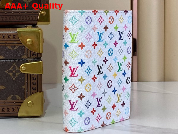 LV x TM Passport Cover in Blanc Multicolored Monogram Coated Canvas M14178 Replica