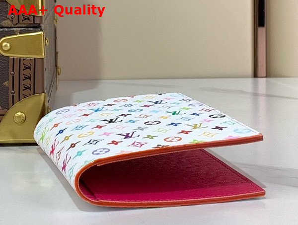 LV x TM Passport Cover in Blanc Multicolored Monogram Coated Canvas M14178 Replica