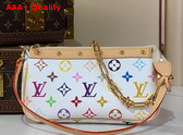 LV x TM Pochette Accessoires Multicolore Blanc Monogram Canvas M13404 Replica