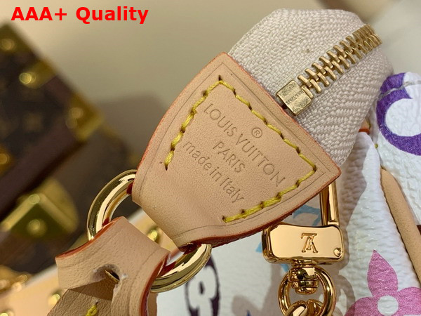 LV x TM Pochette Accessoires Multicolore Blanc Monogram Canvas M13404 Replica