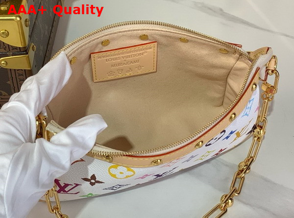 LV x TM Pochette Accessoires Multicolore Blanc Monogram Canvas M13404 Replica