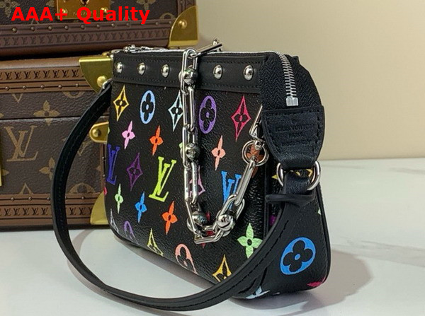LV x TM Pochette Accessoires Multicolore Noir Monogram Canvas M13663 Replica
