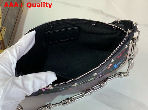LV x TM Pochette Accessoires Multicolore Noir Monogram Canvas M13663 Replica