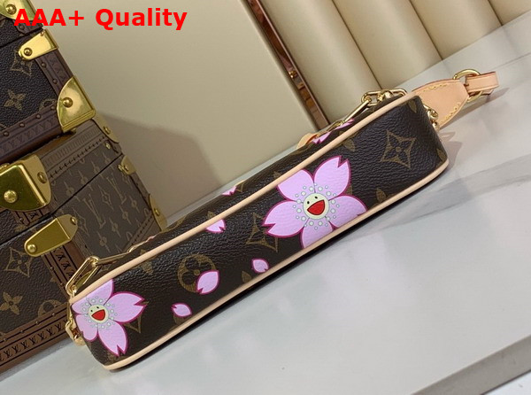 LV x TM Pochette Accessoires in Sakura Brown Monogram Coated Canvas M13666 Replica