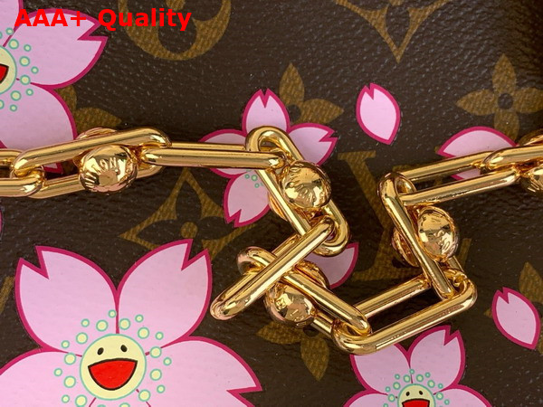LV x TM Pochette Accessoires in Sakura Brown Monogram Coated Canvas M13666 Replica