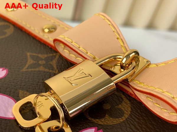 LV x TM Pochette Accessoires in Sakura Brown Monogram Coated Canvas M13666 Replica