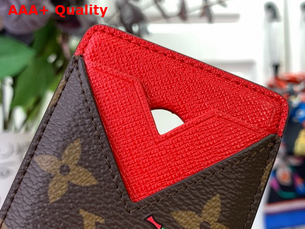 LV x TM Porte Cartes Magnet Monogram Coated Canvas M14562 Replica