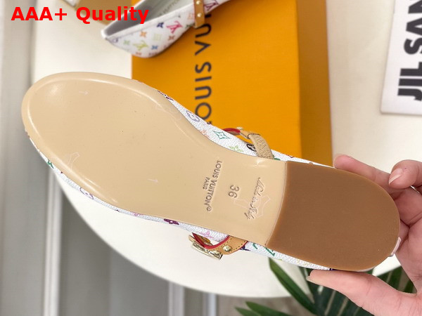 LV x TM Romy Flat Ballerina Pump in Multicolored Monogram Coated Canvas 1AGVFM Replica