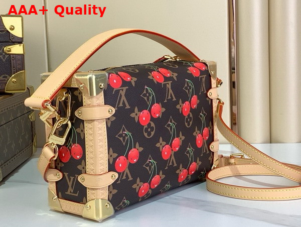 LV x TM Side Trunk MM Monogram Cherry Coated Canvas M14278 Replica