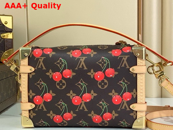 LV x TM Side Trunk MM Monogram Cherry Coated Canvas M14278 Replica