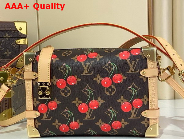 LV x TM Side Trunk MM Monogram Cherry Coated Canvas M14278 Replica
