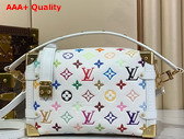 LV x TM Side Trunk MM Multicolored Cowhide M14046 Replica