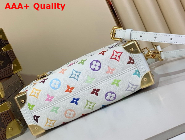 LV x TM Side Trunk MM Multicolored Cowhide M14046 Replica