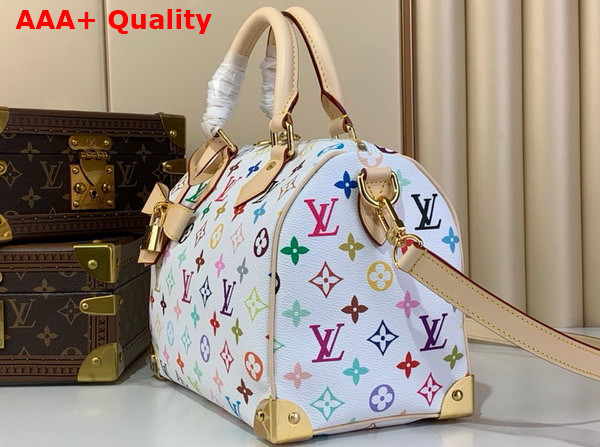 LV x TM Speedy Bandouliere 25 Handbag in Multicolored Monogram Coated Canvas M13085 Replica