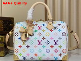 LV x TM Speedy Bandouliere 25 Handbag in Multicolored Monogram Coated Canvas M13085 Replica