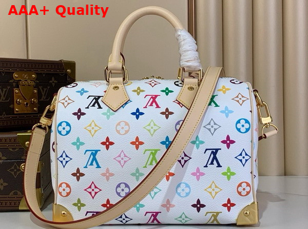 LV x TM Speedy Bandouliere 25 Handbag in Multicolored Monogram Coated Canvas M13085 Replica