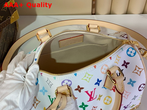 LV x TM Speedy Bandouliere 25 Handbag in Multicolored Monogram Coated Canvas M13085 Replica