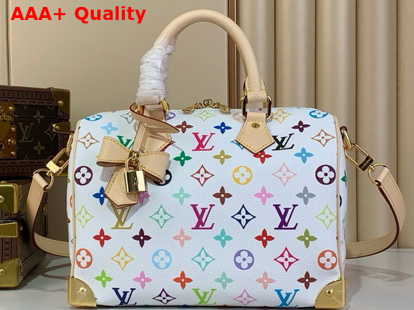 LV x TM Speedy Bandouliere 25 Handbag in Multicolored Monogram Coated Canvas M13085 Replica