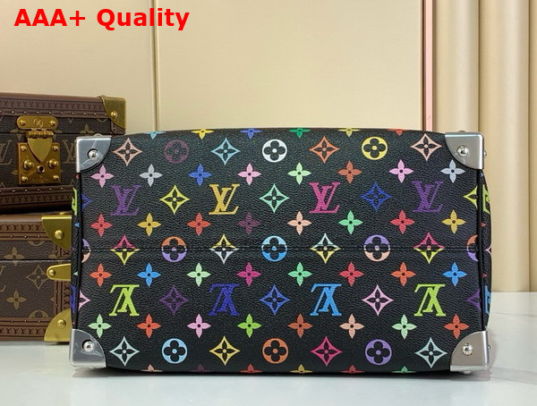LV x TM Speedy Soft 30 Handbag in Black Multicolored Monogram Coated Canvas M13257 Replica